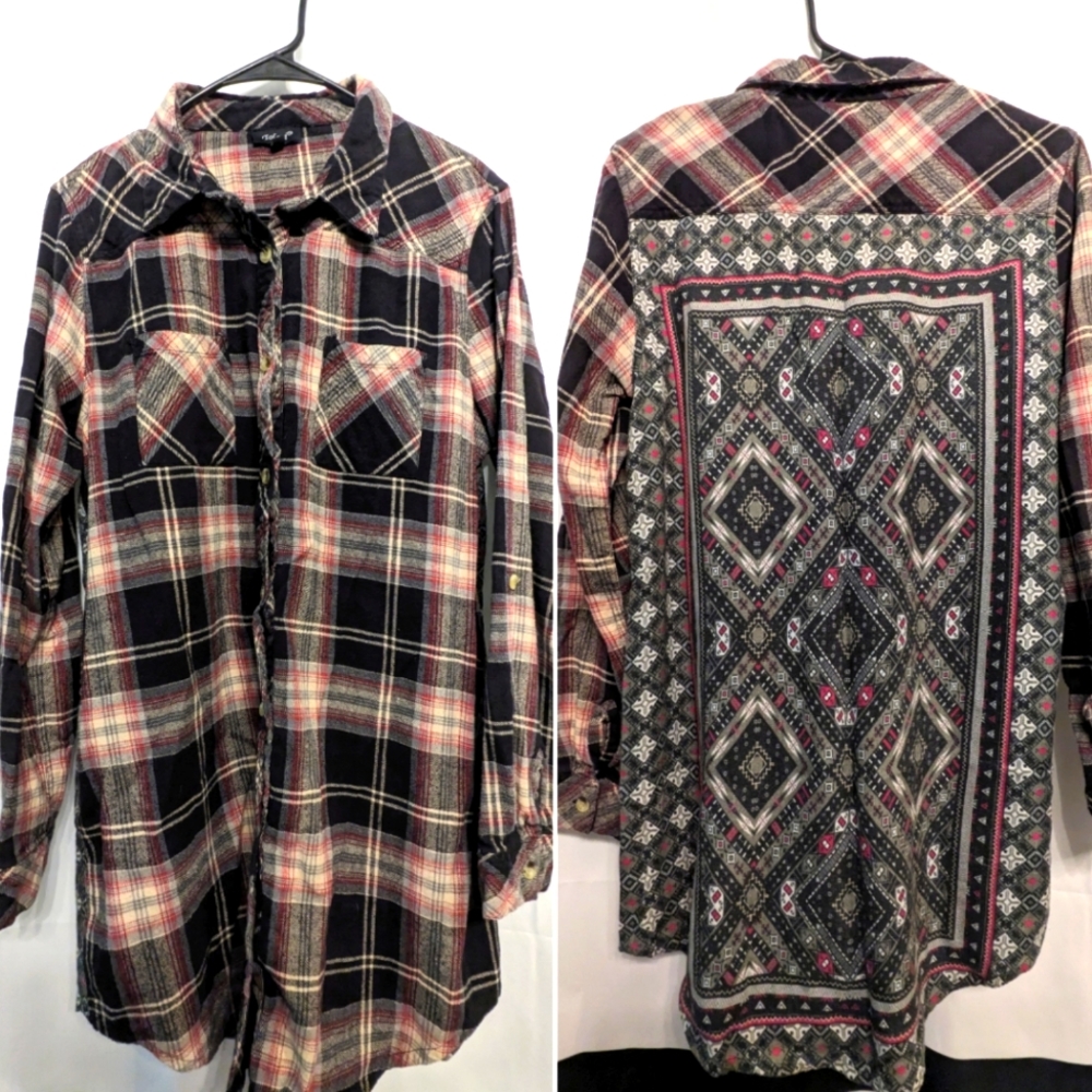 Tolani Tina Black Flannel Dress